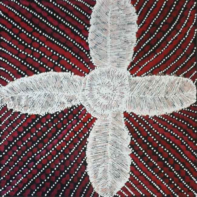 Ilyarnayt by Hazel Morton Kngwarrey, 30cm x 30cm. Aboriginal Painting. #AboriginalArt #UtopiaLane