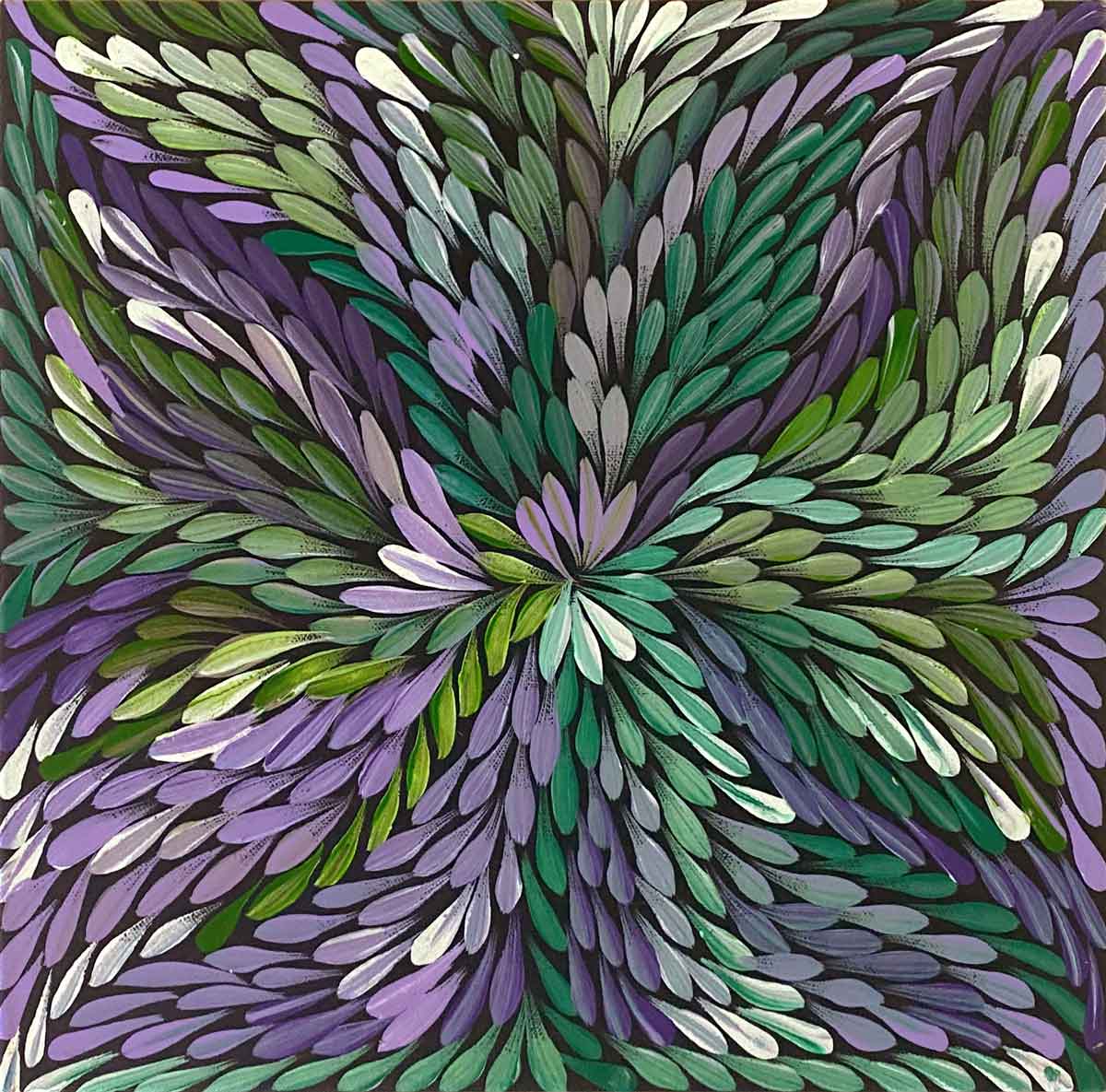Yam Flower by Dulcie Pwerle | Stretched (SOLD)