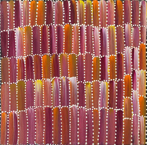 Desert Yam by Jeannie Mills Pwerle | Stretched (SOLD)