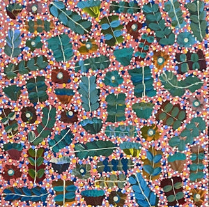Bush Medicine by Joycie Morton Petyarre | STRETCHED (SOLD)