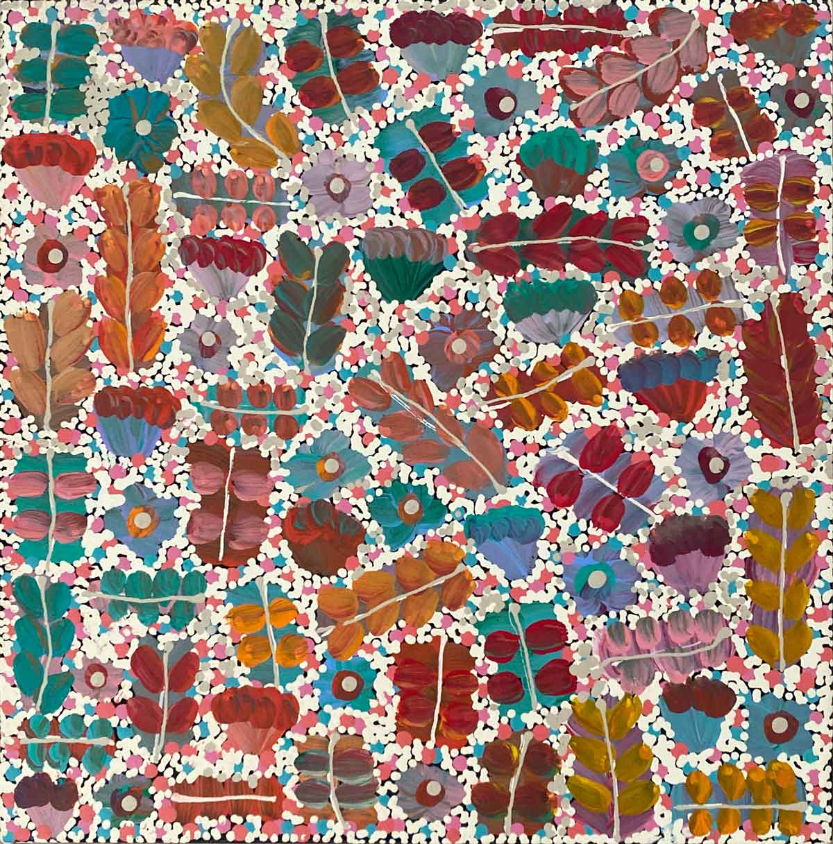 Bush Medicine by Joycie Morton Petyarre | Stretched (SOLD)