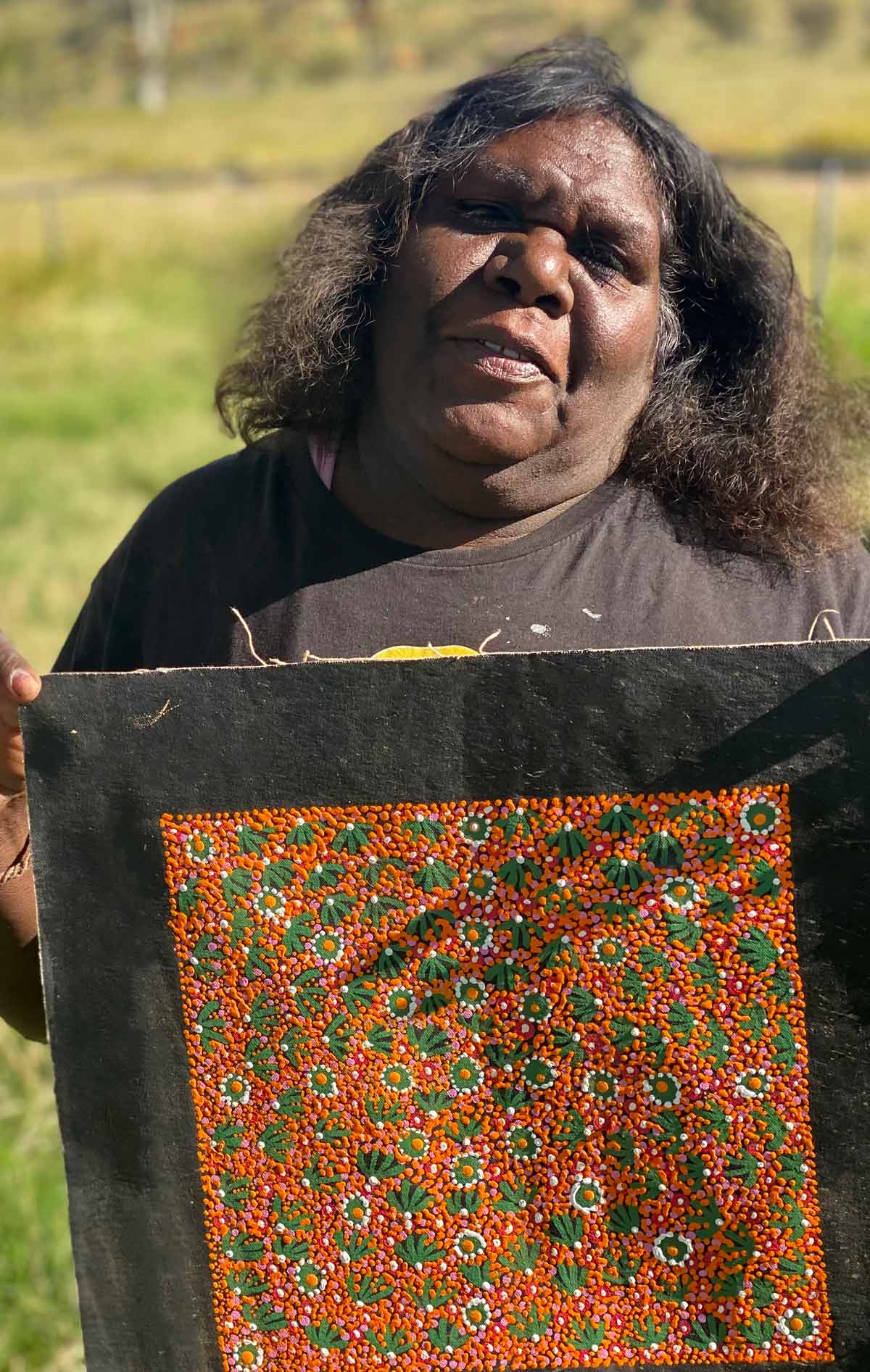 Bush Medicine von Joycie Morton Petyarre | GESTRECKT (VERKAUFT)