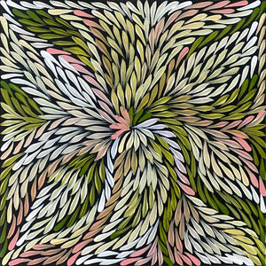 Yam Flower by Dulcie Pwerle Long | Stretched (SOLD)