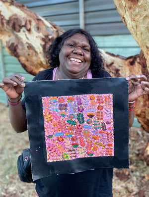 Bush Medicine by Joycie Morton Petyarre (SOLD)