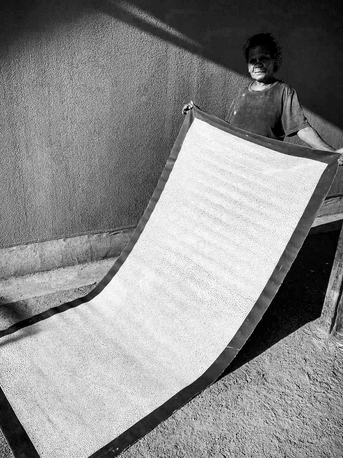 Bleistift Yamswurzelsamen von Josie Kunoth Petyarre