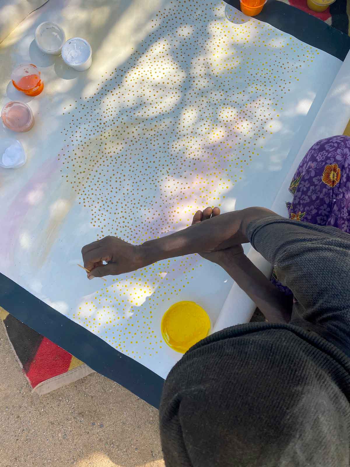 Bleistift Yamswurzelsamen von Josie Kunoth Petyarre