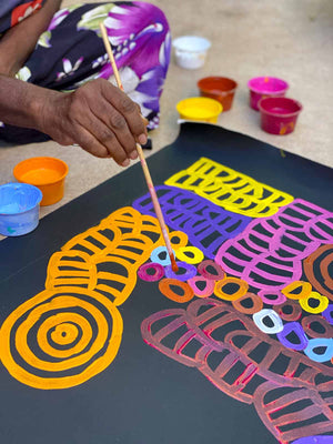 My Mother's Country by Dora Mbitjana (SOLD)