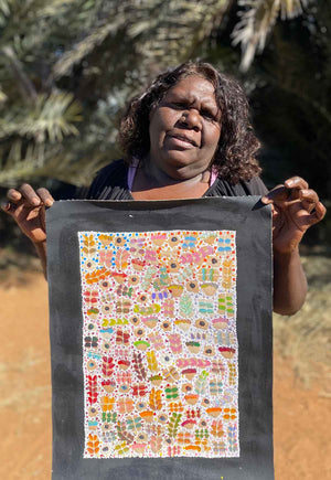 Bush Medicine by Joycie Morton Petyarre (SOLD)