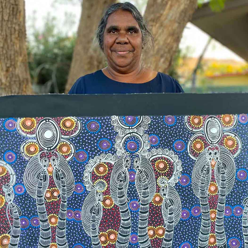 Dreamtime Sisters by Colleen Wallace Nungari (SOLD)