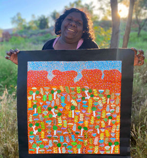 Bush Medicine by Joycie Morton Petyarre (SOLD)