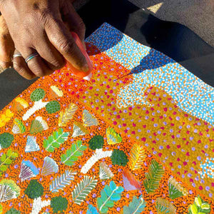 Bush Medicine by Joycie Morton Petyarre (SOLD)