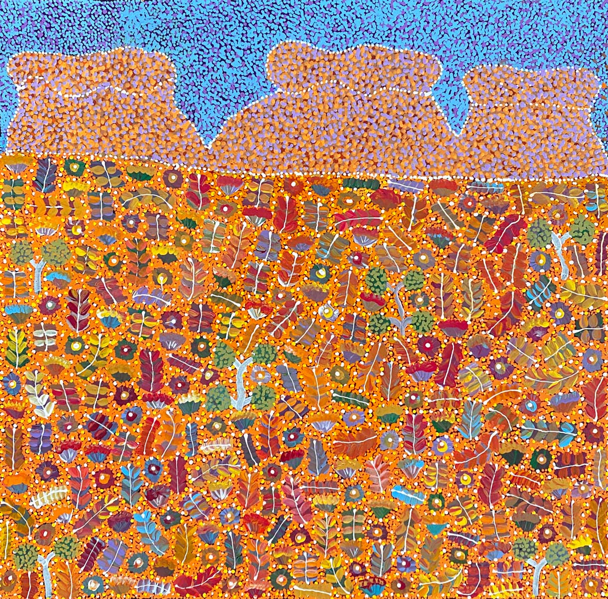 Bush Medicine by Joycie Morton Petyarre (SOLD)