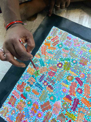 Bush Medicine by Joycie Morton Petyarre (SOLD)