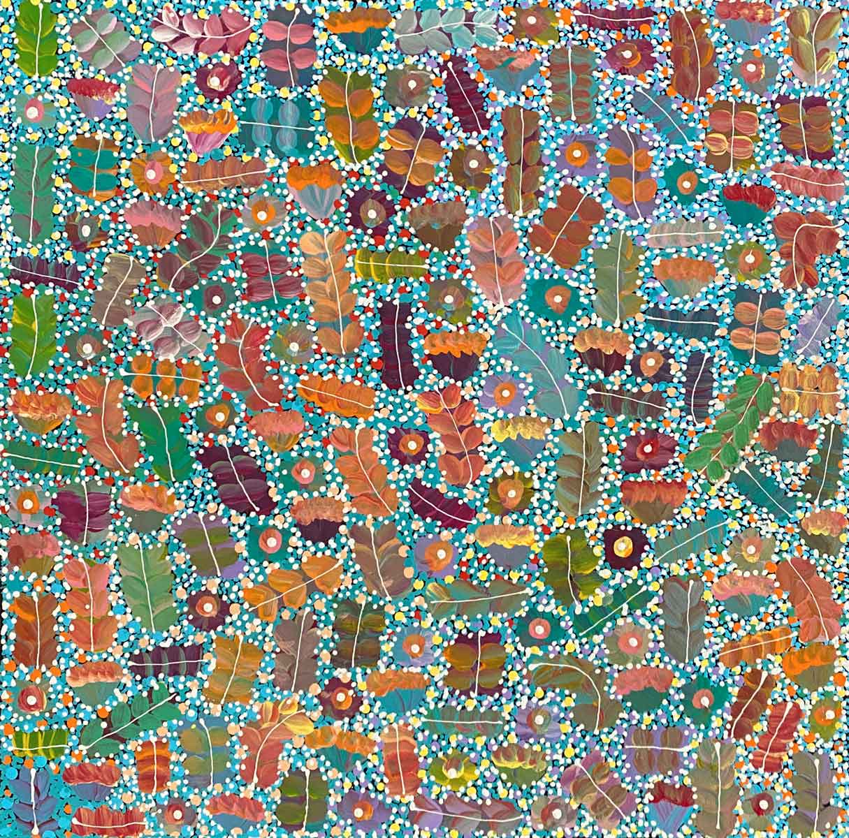 Bush Medicine by Joycie Morton Petyarre (SOLD)