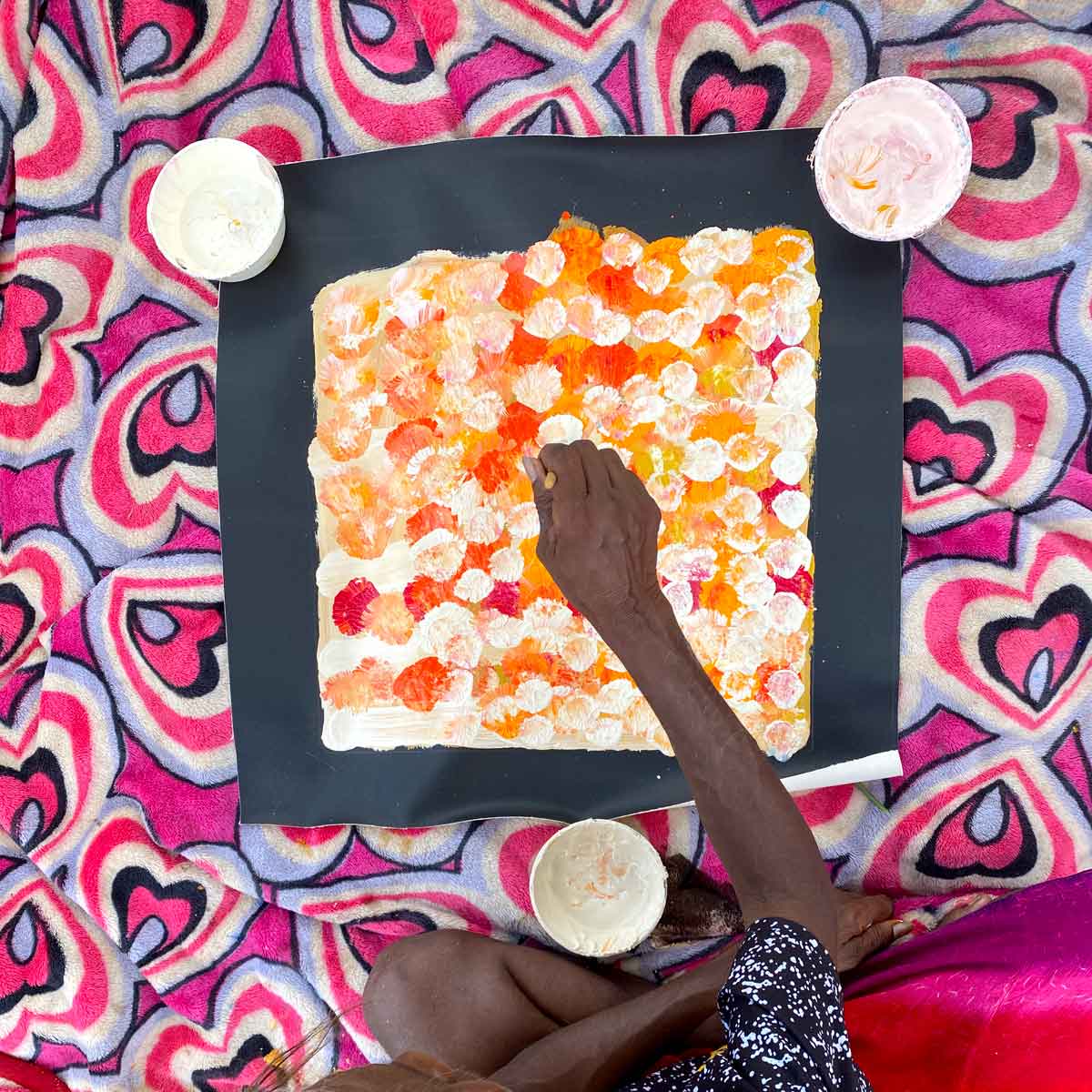 Alhalkere Country by Bessie Purvis Petyarre