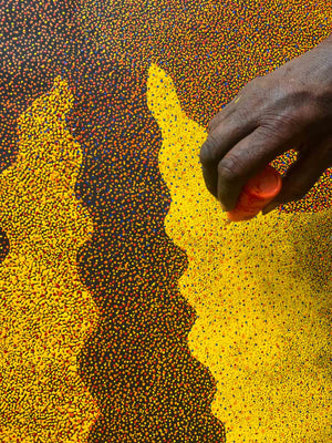 Bush Berries by Josepha Petrick Kemarre (SOLD)