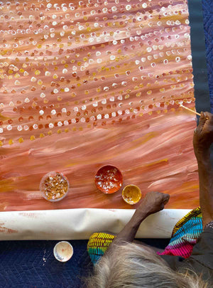 Alhalkere Country by Bessie Purvis Petyarre