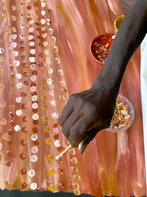 Alhalkere Country by Bessie Purvis Petyarre