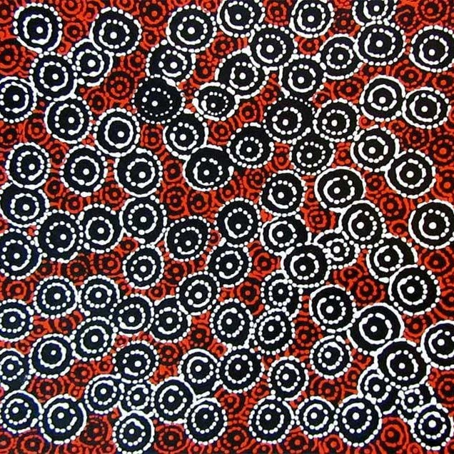 Iylenkyla by Jilly Jones Petyarre (SOLD), 30cm x 30cm. Aboriginal Painting. #AboriginalArt #UtopiaLane