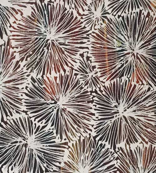 Country by Ruby Morton Kngwarreye by Ruby Morton Kngwarrey, 60cm x 30cm. Australian Aboriginal Art.