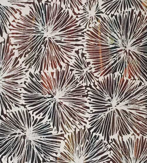 Country by Ruby Morton Kngwarreye by Ruby Morton Kngwarrey, 60cm x 30cm. Australian Aboriginal Art.