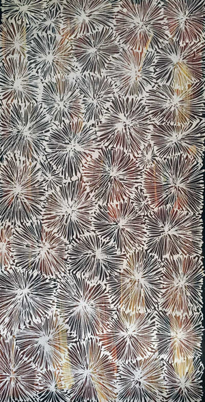 Country by Ruby Morton Kngwarreye by Ruby Morton Kngwarrey, 60cm x 30cm. Australian Aboriginal Art.