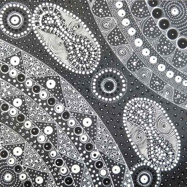 Awelye for Ahakeye by Tanya Bird Mpetyane, 30cm x 30cm. Aboriginal Painting. #AboriginalArt #UtopiaLane