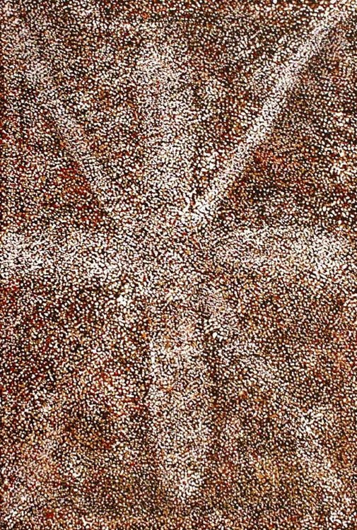 Bush Medicine by Patsy Long Kemarre (SOLD), 45cm x 30cm. Aboriginal Painting. #AboriginalArt #UtopiaLane