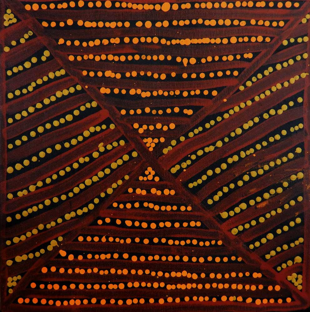 Awelye for Arnkerrthe by Ada Bird Petyarre (SOLD), 30cm x 30cm. Aboriginal Painting. #AboriginalArt #UtopiaLane