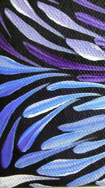 Wild Flowers by Sacha Long Petyarre (SOLD), 20cm x 10cm. Aboriginal Painting. #AboriginalArt #UtopiaLane