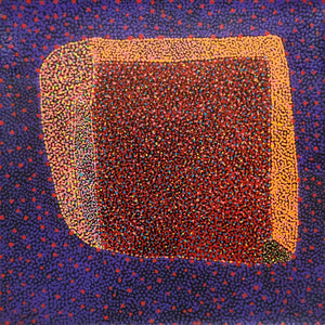 Bush Plum Dreaming by Josie Petrick Kemarre by Josie (Josepha) Petrick, 30cm x 30cm. Australian Aboriginal Art.