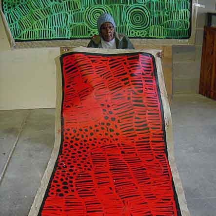 Awely Atnwengerrp by Minnie Pwerle (SOLD), 210cm x 90cm. Aboriginal Painting. #AboriginalArt #UtopiaLane