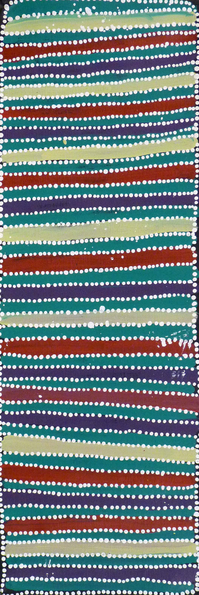 Aboriginal dot painting by Greeny Purvis Petyarre. Learn more at Utopia Lane.