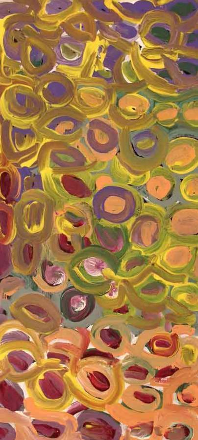 Painting by Lena Pwerle #lenapwerle #aboriginalart www.utopialaneart.com.au