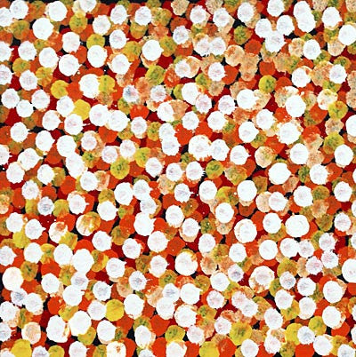Anwekety (Conkerberry) by Polly Ngale (SOLD), 30cm x 30cm. Aboriginal Painting. #AboriginalArt #UtopiaLane
