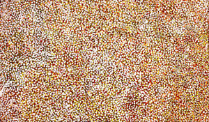 Anwekety (Conkerberry) by Polly Ngale by Polly Ngale, 210cm x 120cm. Australian Aboriginal Art.