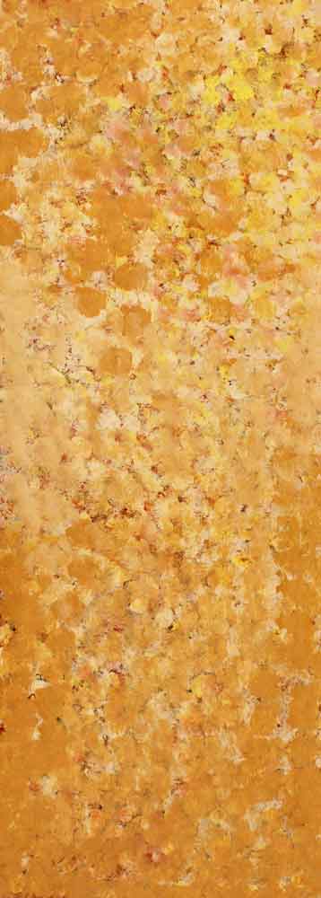 Anwekety (Conkerberry) by Polly Ngale by Polly Ngale, 90cm x 30cm. Australian Aboriginal Art.