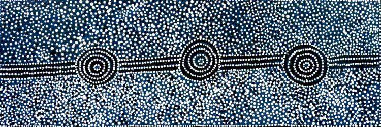 Aboriginal dot painting by Harold Payne Mpetyane. Learn more.