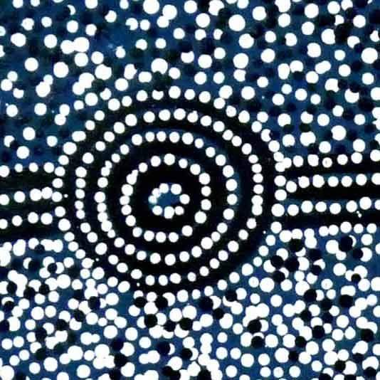 Aboriginal dot painting by Harold Payne Mpetyane. Learn more.