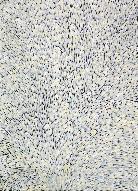 Leaves by Gloria Petyarre (SOLD), 120cm x 90cm. Aboriginal Painting. #AboriginalArt #UtopiaLane