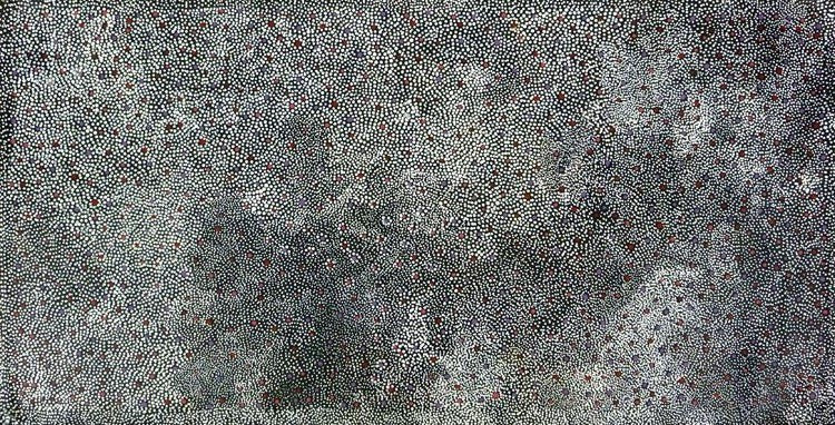 Anwekety (Conkerberry) by Elizabeth Mpetyane (SOLD), 120cm x 60cm. Aboriginal Painting. #AboriginalArt #UtopiaLane