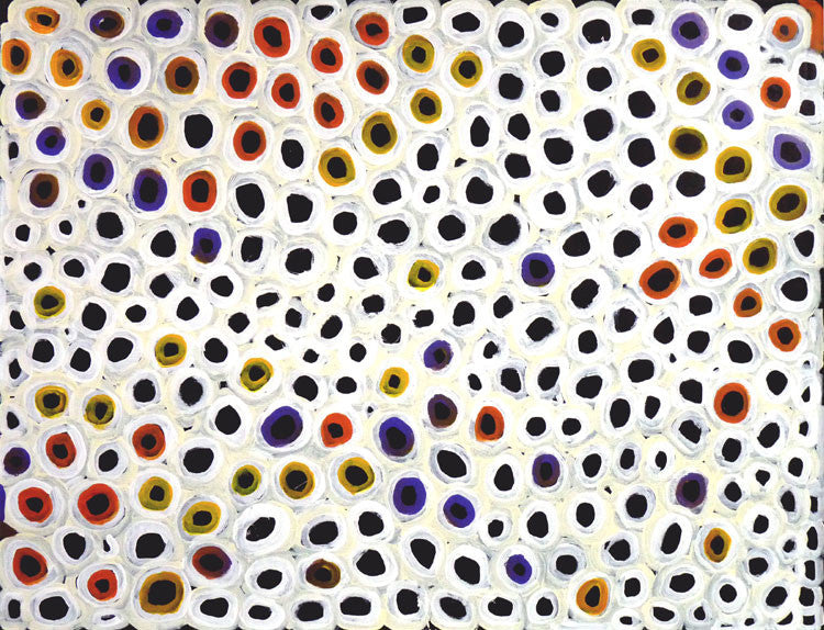 Soakages by Lena Pwerle (SOLD), 120cm x 90cm. Aboriginal Painting. #AboriginalArt #UtopiaLane