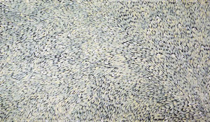 Leaves by Gloria Petyarre by Gloria Petyarre, 270cm x 150cm. Australian Aboriginal Art.