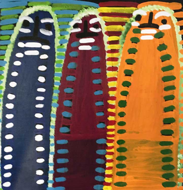 Atham-areny Story by Angelina Ngale (Pwerle) (SOLD), 30cm x 30cm. Aboriginal Painting. #AboriginalArt #UtopiaLane