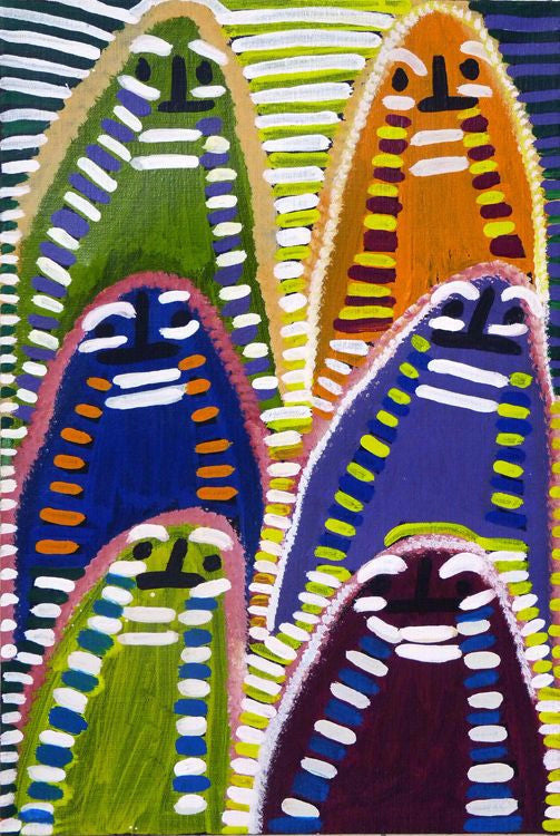 Atham-areny Story by Angelina Ngale (Pwerle) (SOLD), 45cm x 30cm. Aboriginal Painting. #AboriginalArt #UtopiaLane