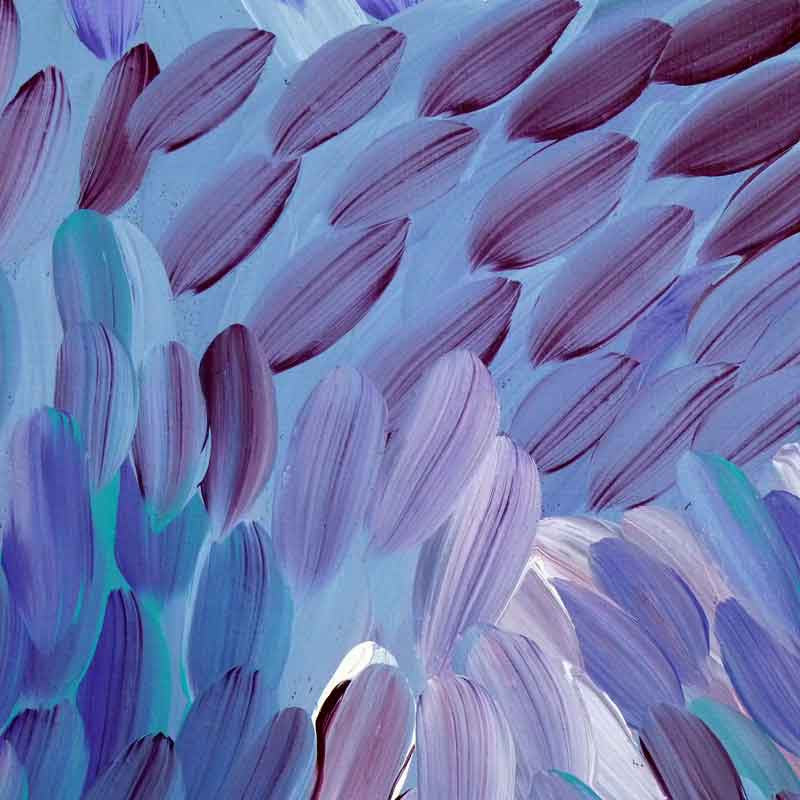 Leaves by Gloria Petyarre by Gloria Petyarre, 90cm x 90cm. Australian Aboriginal Art.