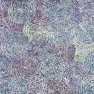 Ilyarnayt Flower by Audrey Morton Kngwarreye by Audrey Morton Kngwarrey, 60cm x 30cm. Australian Aboriginal Art.