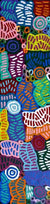 My Mother's Country by Betty Mbitjana (SOLD), 120cm x 30cm. Aboriginal Painting. #AboriginalArt #UtopiaLane