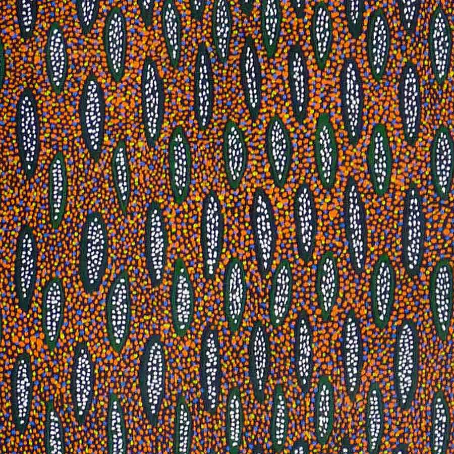 Ilyarnayt by Michelle Lion Kngwarreye by Michelle Lion Kngwarrey, 45cm x 45cm. Australian Aboriginal Art.
