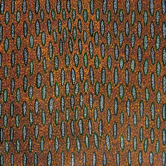 Ilyarnayt by Michelle Lion Kngwarreye by Michelle Lion Kngwarrey, 45cm x 45cm. Australian Aboriginal Art.